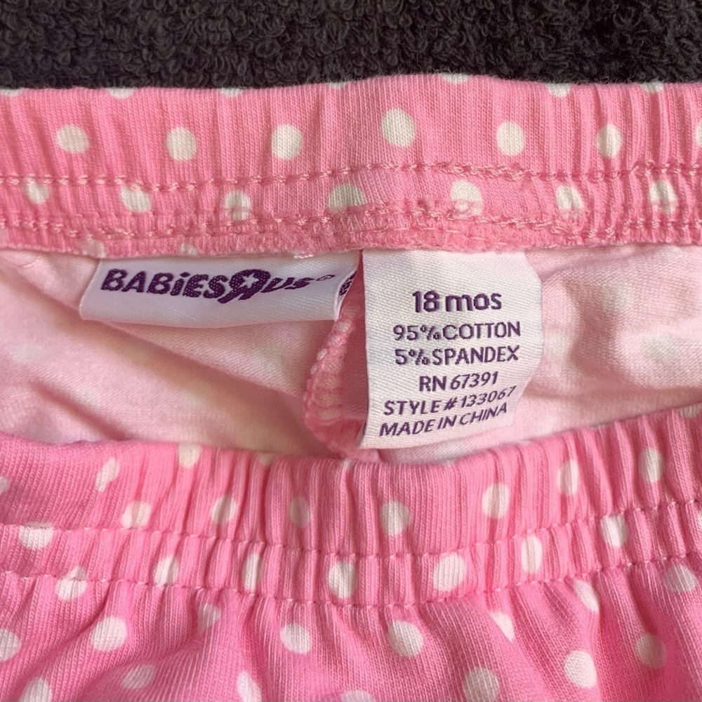 Babies R Us Pink Polka Dot Skort